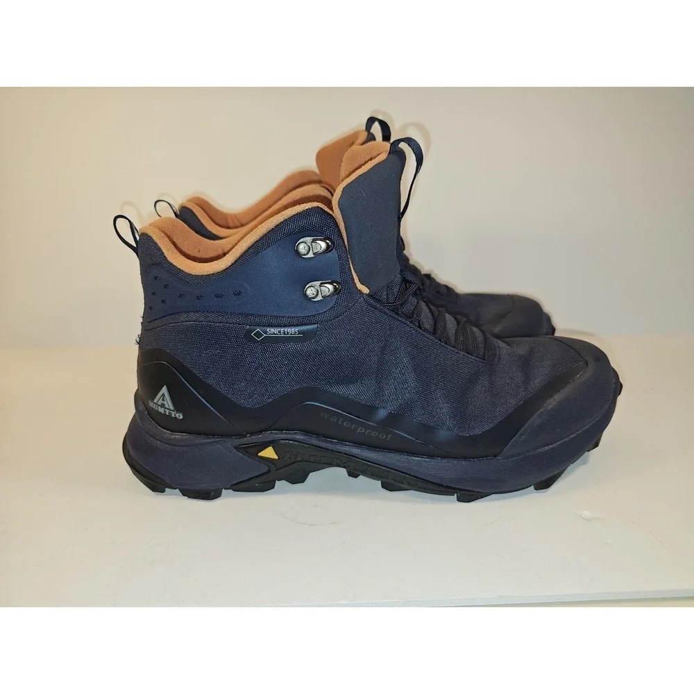 HUMTTO Mens All-Terrain Waterproof Hiking Boots Outdoor Series Navy Blue Sz 11.5